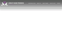 Desktop Screenshot of greatdanefriends.com