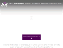 Tablet Screenshot of greatdanefriends.com